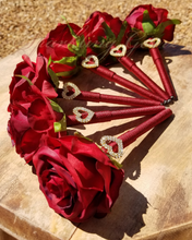 Load image into Gallery viewer, &quot;Vintage Rose&quot; Faux Flower Pen

