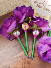Load image into Gallery viewer, &quot;The Mardi Gras&quot; Faux Flower Pen
